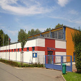 Sporthalle Bad Köstritz - Fassade aus Eternitplatten
